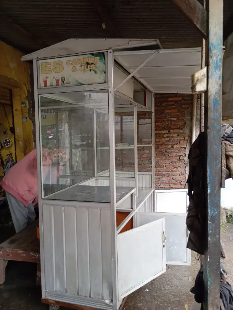 Gerobak almunium jualan