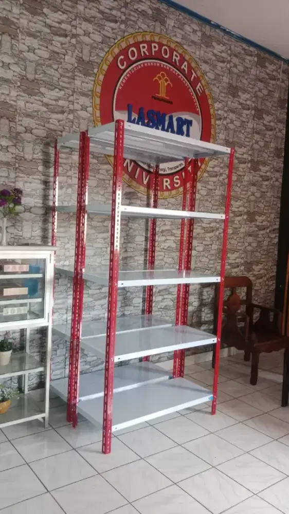 Rak gudang siku besi