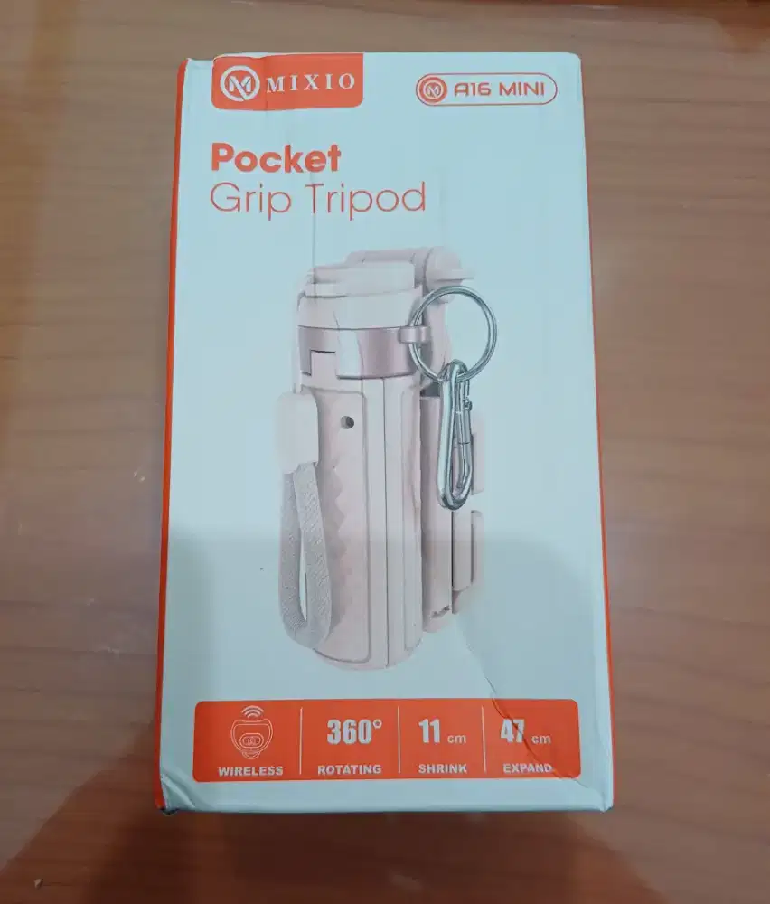 MIXIO A16 MINI TONGSIS TRIPOD HANDGRIP - PINK ( 100% BARU & ORIGINAL )