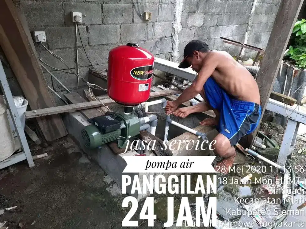 Jasa/ tukang service servis pompa air Sumur bor gali suntik sedot wc