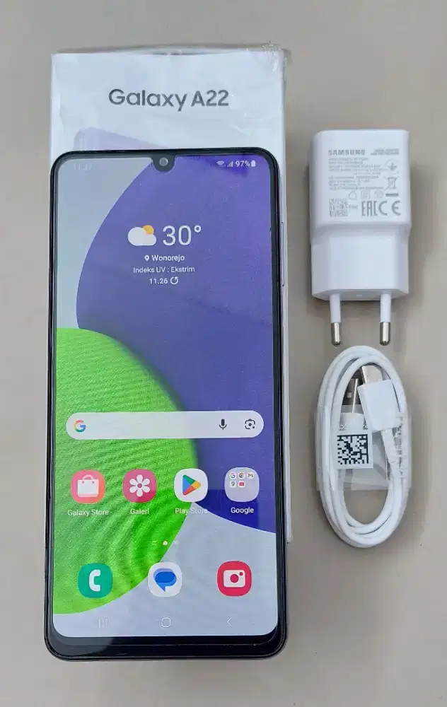Jual Samsung A22 4G 6/128 Fullset