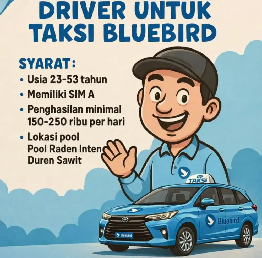 LOWONGAN PENGEMUDI BLUEBIRD