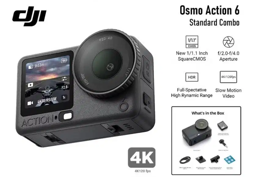 DJI ACTION 6 Garansi masih ada! Mulus!