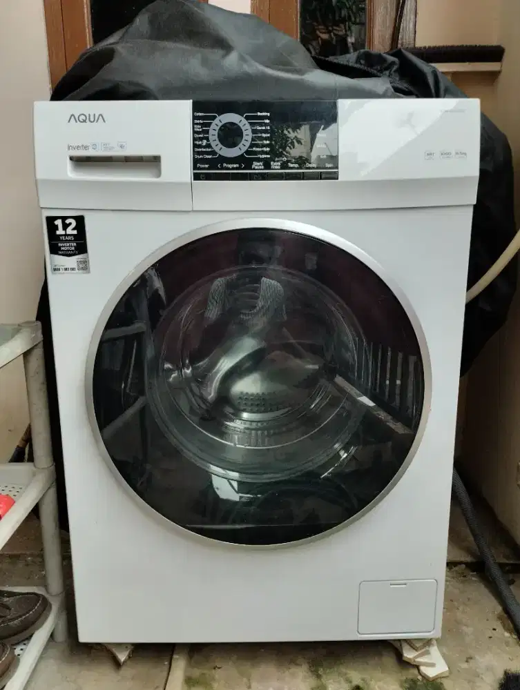 Mesin Cuci Aqua Front Loading Inverter 8,5kg