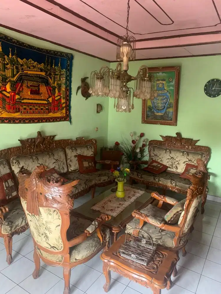 Set kursi tamu full jati