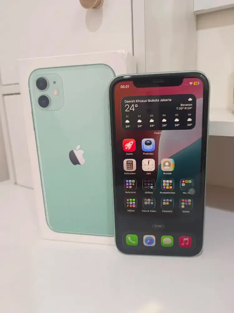 Iphone 11 128 Gb ex inter no minus signal aman,jual murah