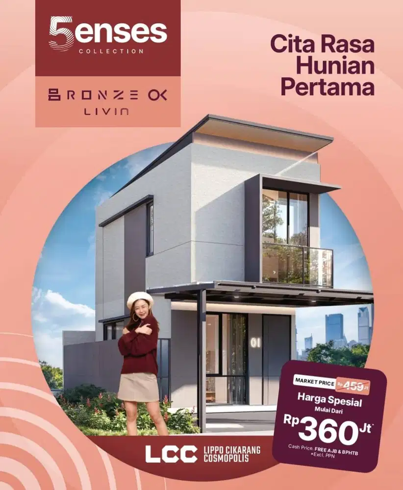 Bronze Ok Livin  Alpha (3,3 X 9,5M) 5enses Collection Lippo Cikarang