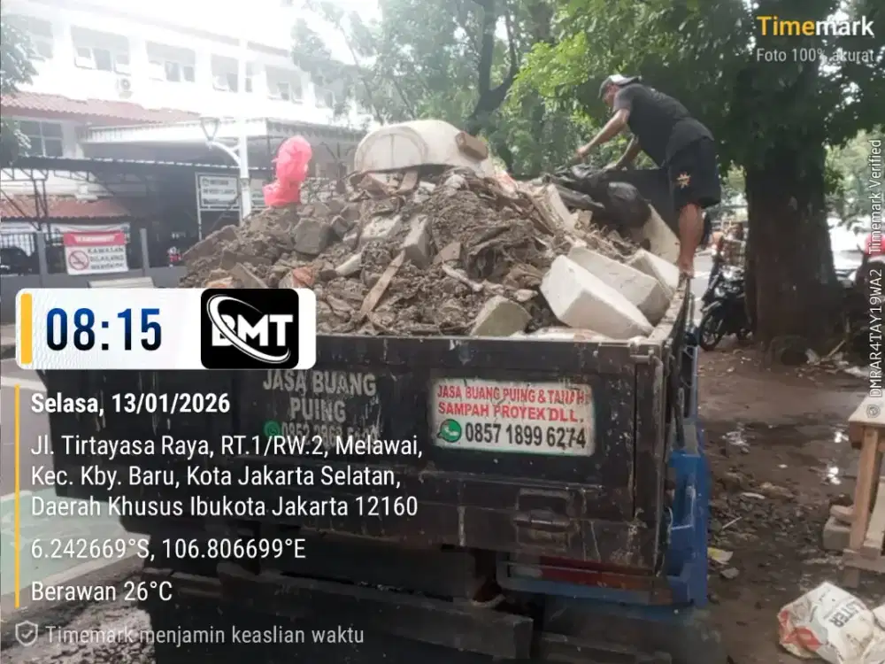 Jasa angkut puing dan buang sampah