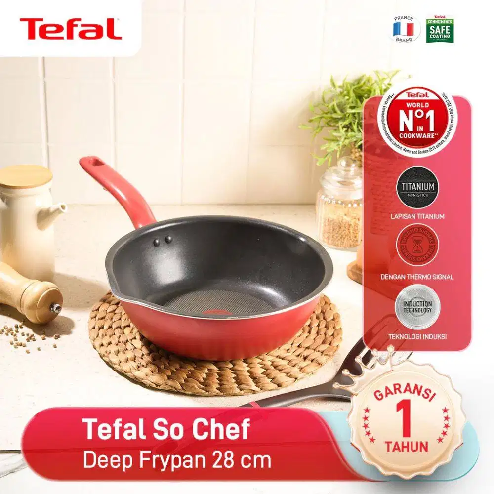 Tefal So Chef Deep Frypan Series 28CM