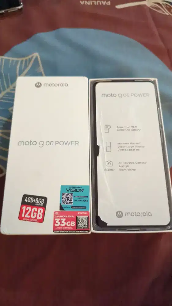 Dijual Motorola G 06 Power 4+8/256 GB Like New
