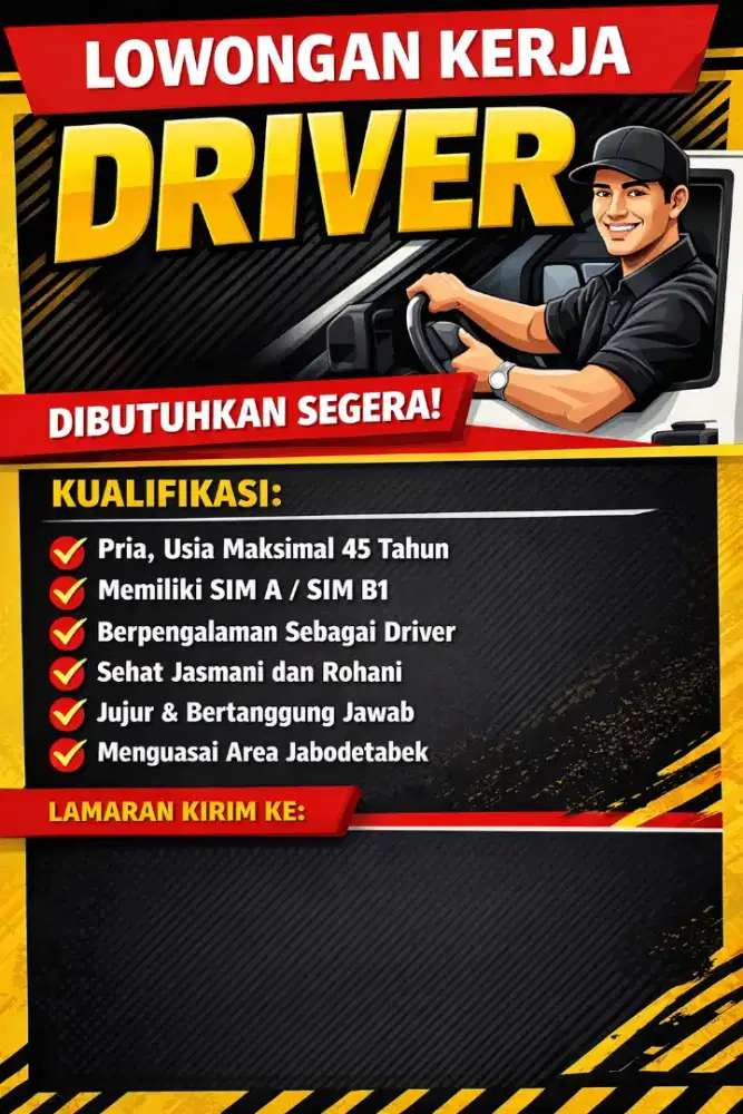 Dibutuhkan Driver khusus Keluarga