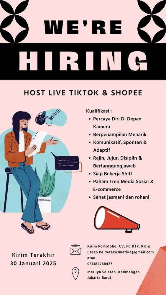 HOST LIVE TIK TOK & SHOPEE