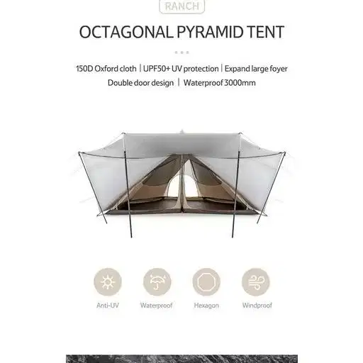 TENDA RANCH OCTAGONAL PYRAMID NATUREHIKE NH20ZP014