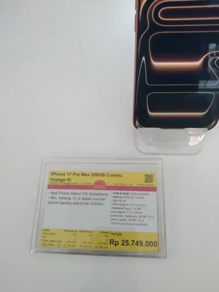iPhone 17 promax promo cicilan 0%