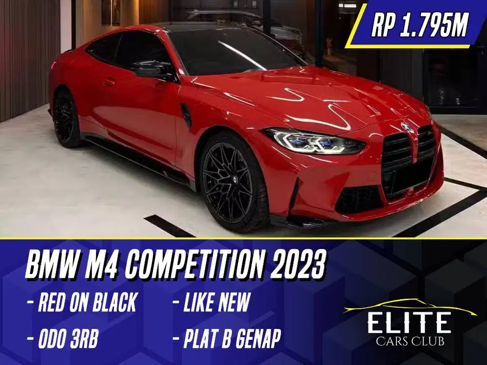 BMW M4 Competition 2023 NIK 2022 Red on Black Merah M4C Comp M 4