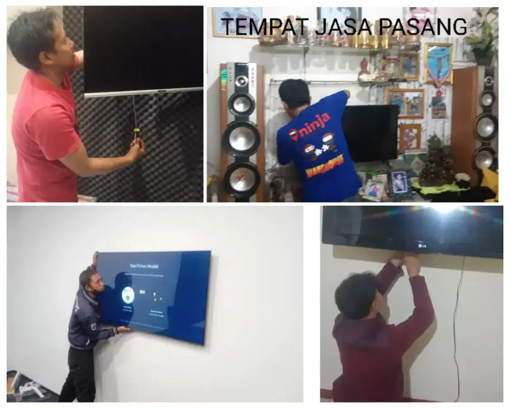 Pasangkan bracket dan Braket +pasang terimarapih breket bracket led tv