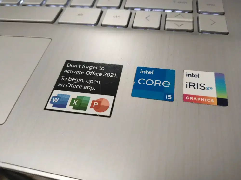 Dijual laptop HP 14s-dq intel core i5 gen 11 ram 8GB SSD 512GB GRNS ON