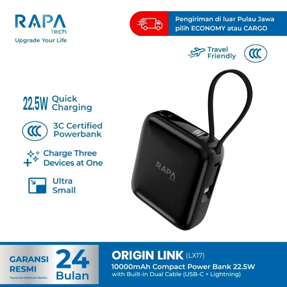 RAPAtech Powerbank Origin Link 10.000 mAh Fast Charging PD22,5W