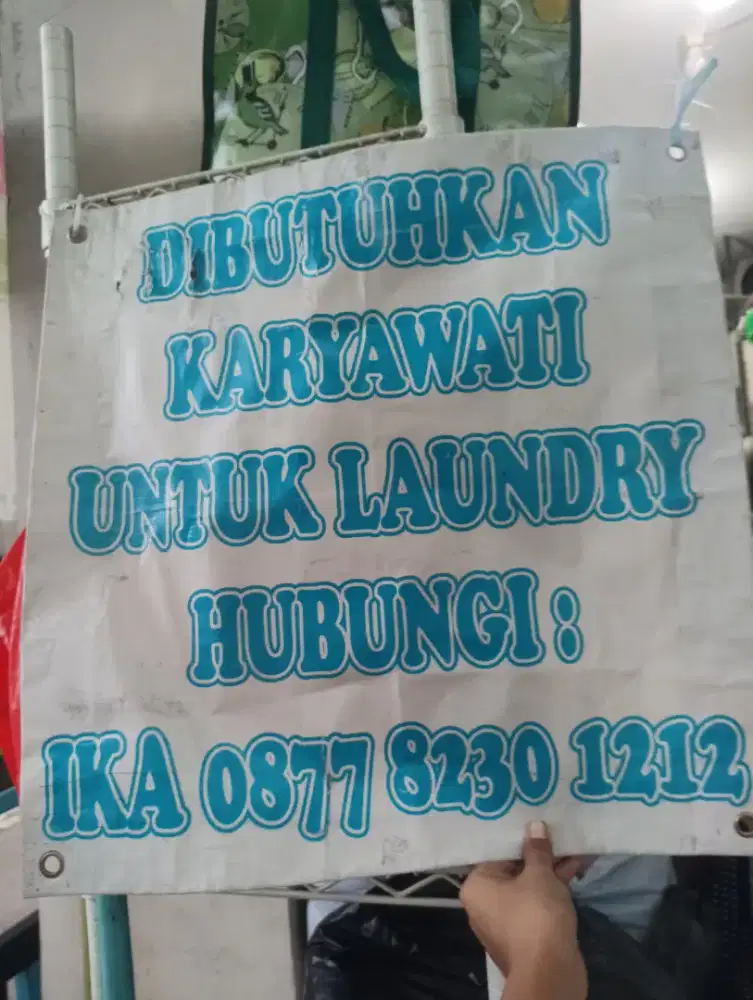 Di butuhkan karyawati untuk laundry