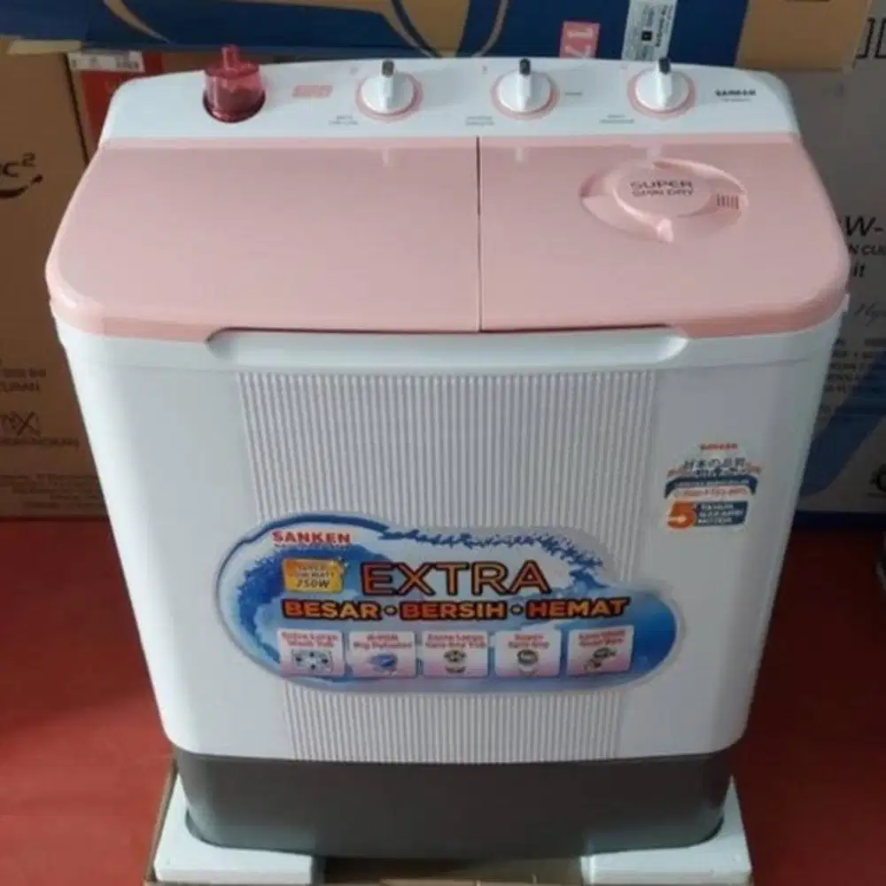 Mesin Cuci 2 Tabung Sanken TW9110