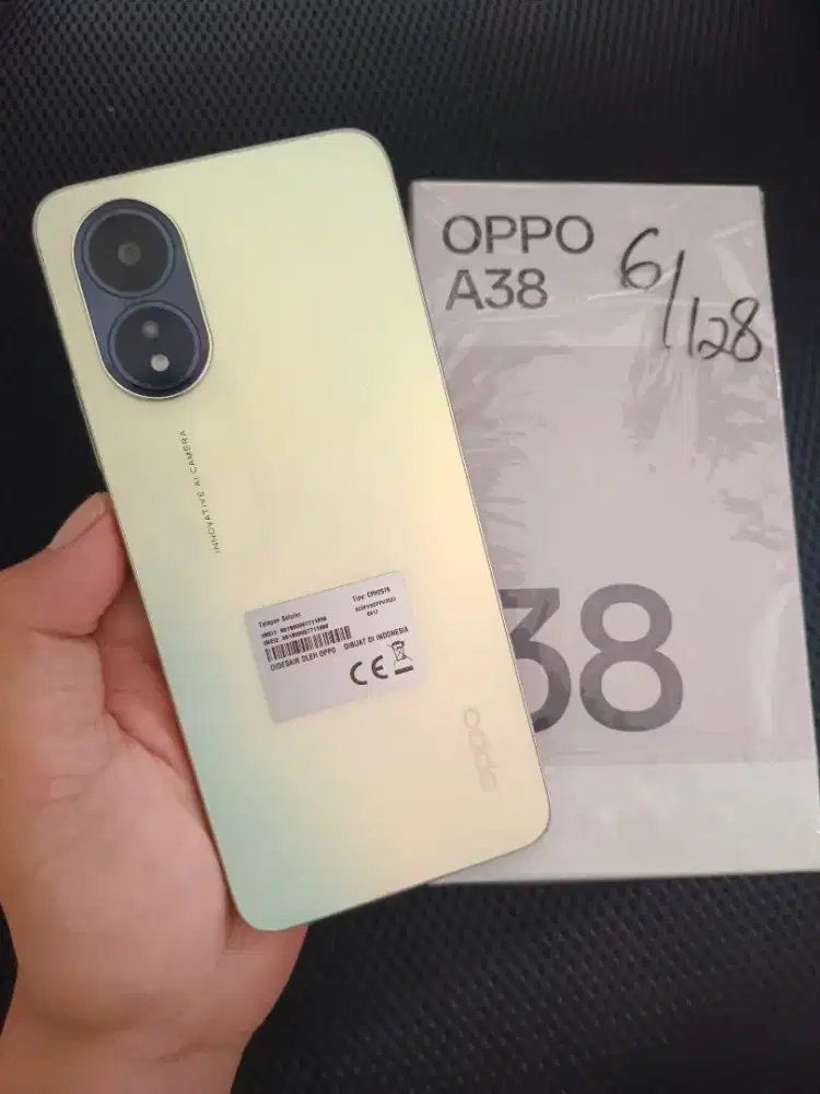 OPPO A38 12/128GB GOLD LENGKAP MULUS