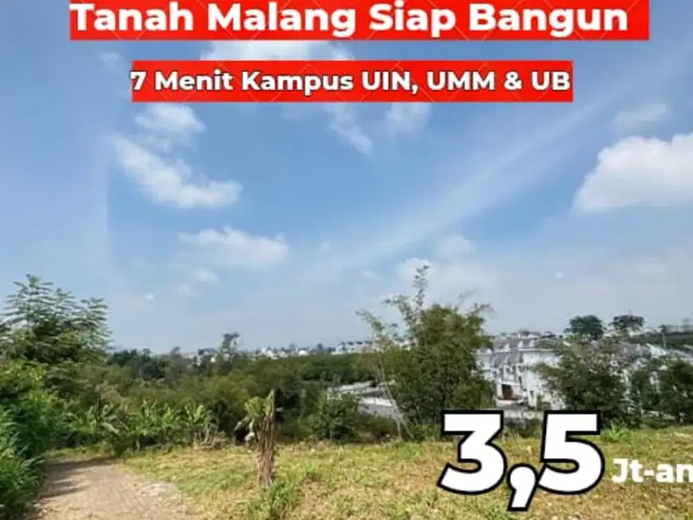 Lingkungan Asri Tanah Di Merjosari 5 Menit Kampus UIN SHM