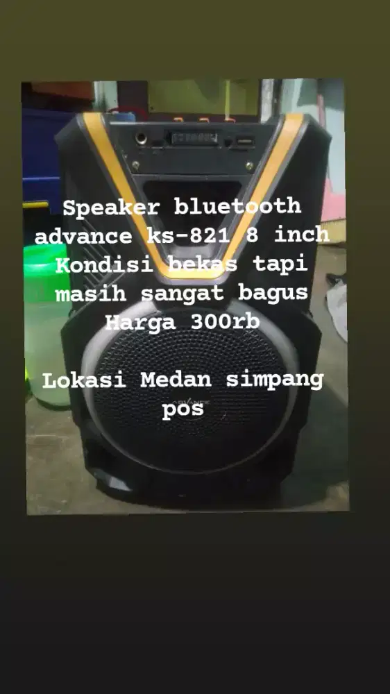 Speaker bluetooth advance KS-821 8 inchi