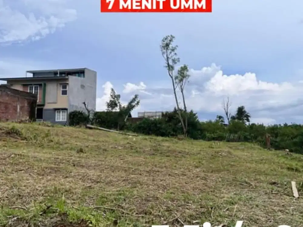 Tanah Cocok Untuk Hunian Lingkungan Asri SHM 5 Menit Taman Merjosari