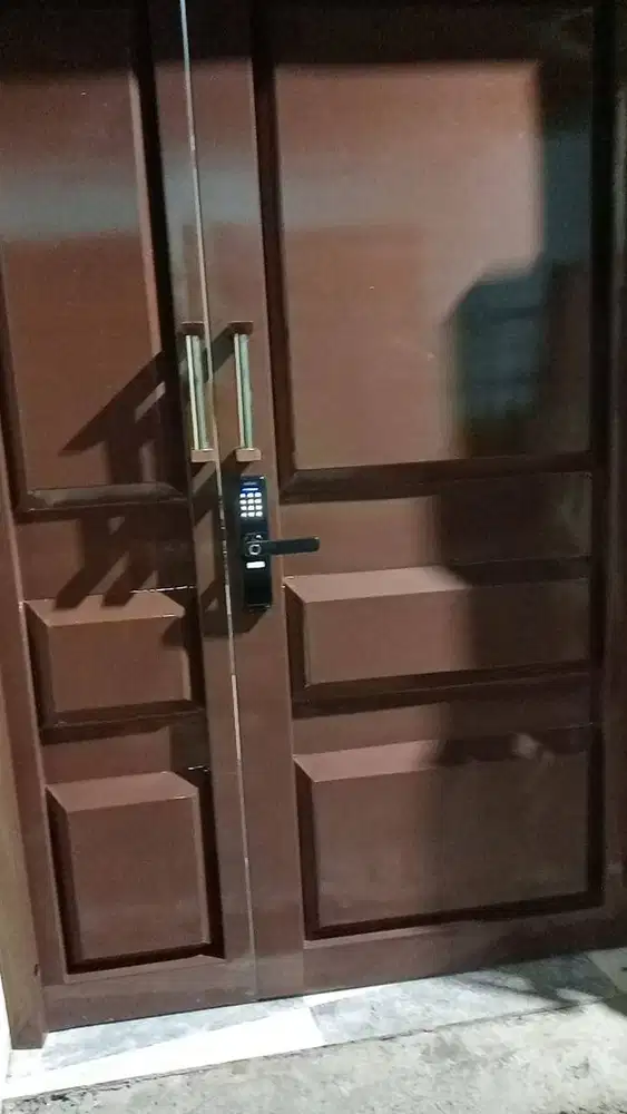 Jual Pintu Besi dengan smartlock (kunci otomatis) kartu, fingerprint