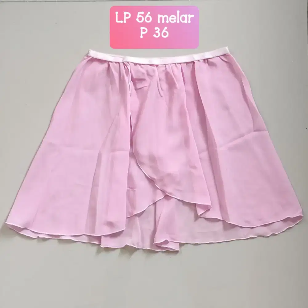 Rok balet bahan furing halus, preloved