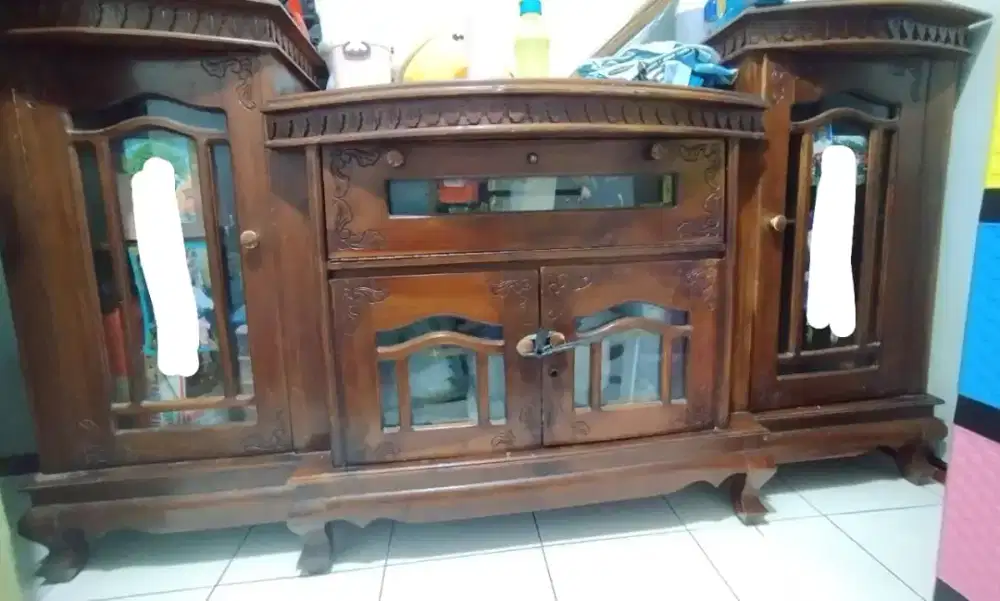 Lemari Laci bupet kayu keker