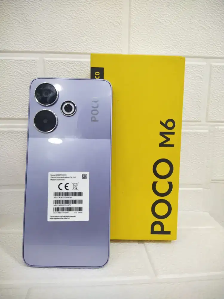 Poco m6 8/256 gts resmi full set original