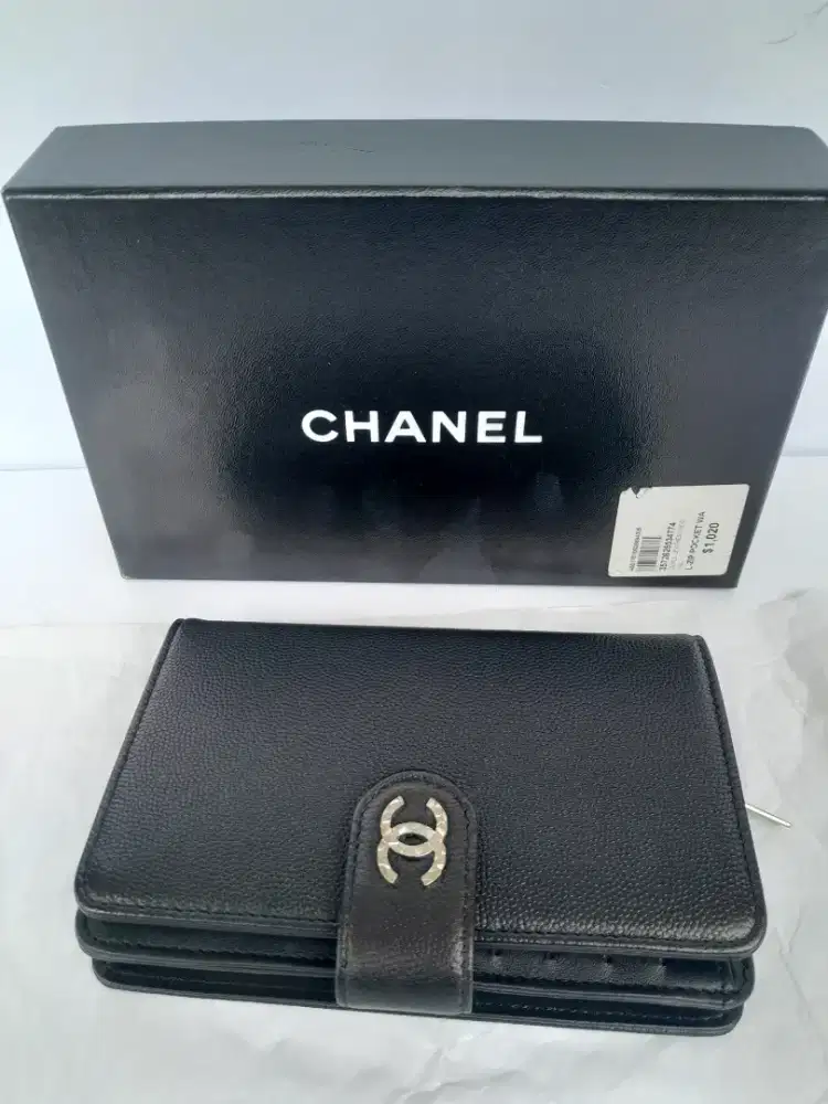 Dompet Chanel Caviar Black Original