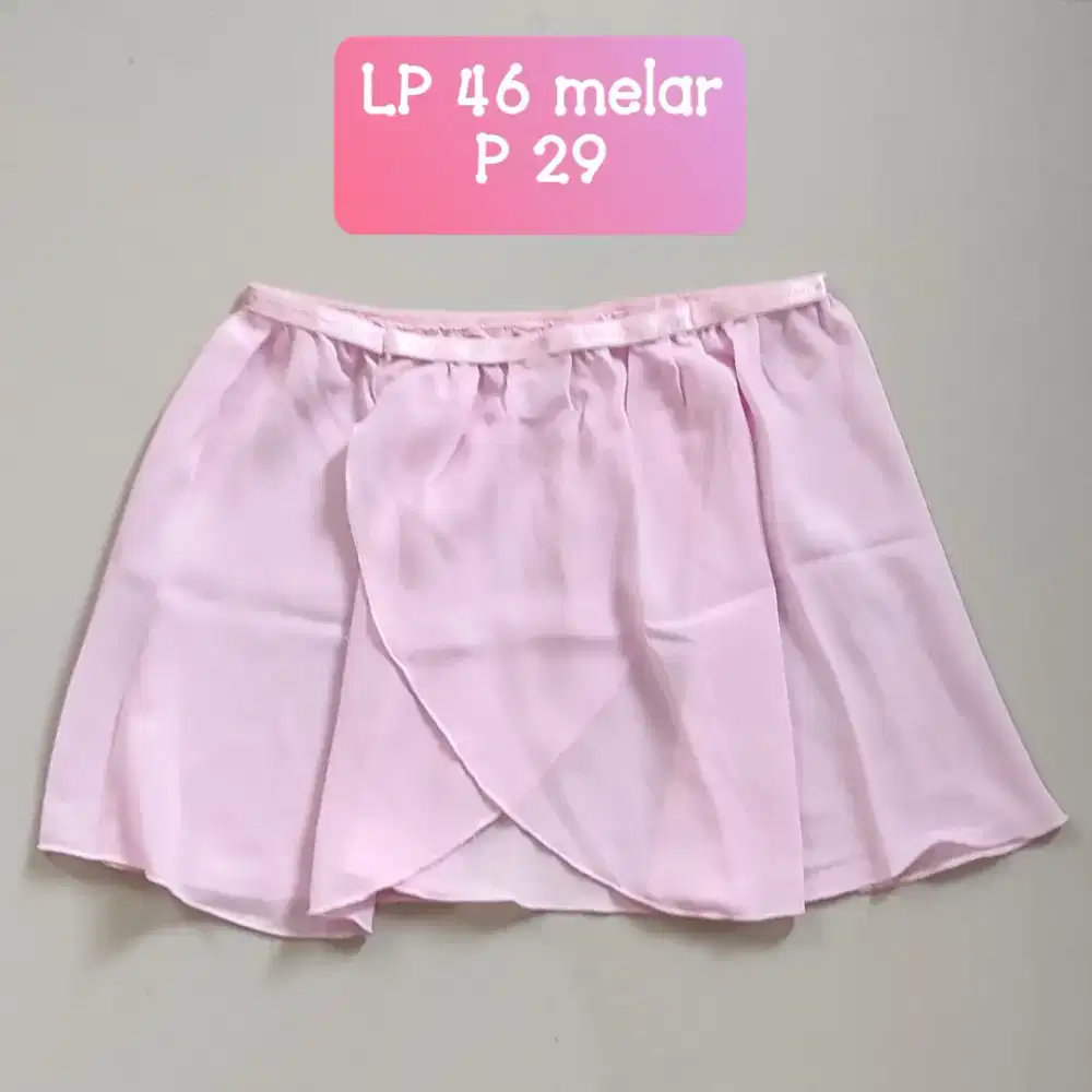 Rok balet bahan furing halus, preloved