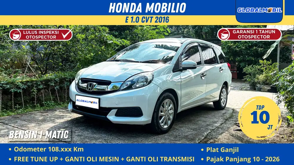 Mobilio E 1.5 2016 Matic – DP 10 JT Aja