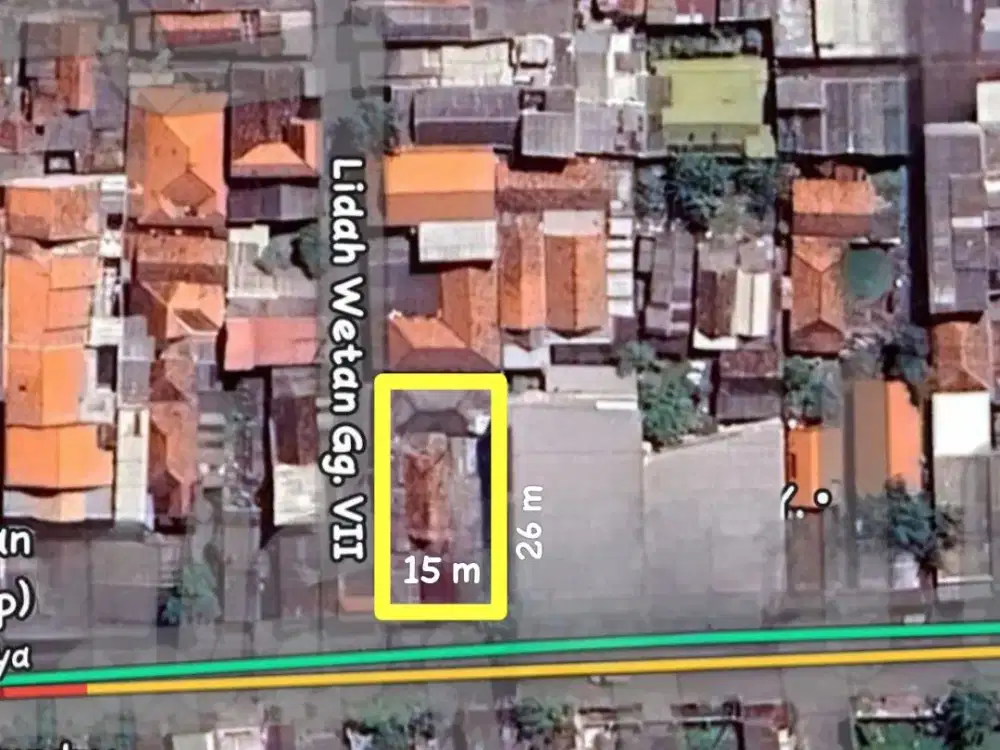 Dijual Lahan Jln Lidah Wetan