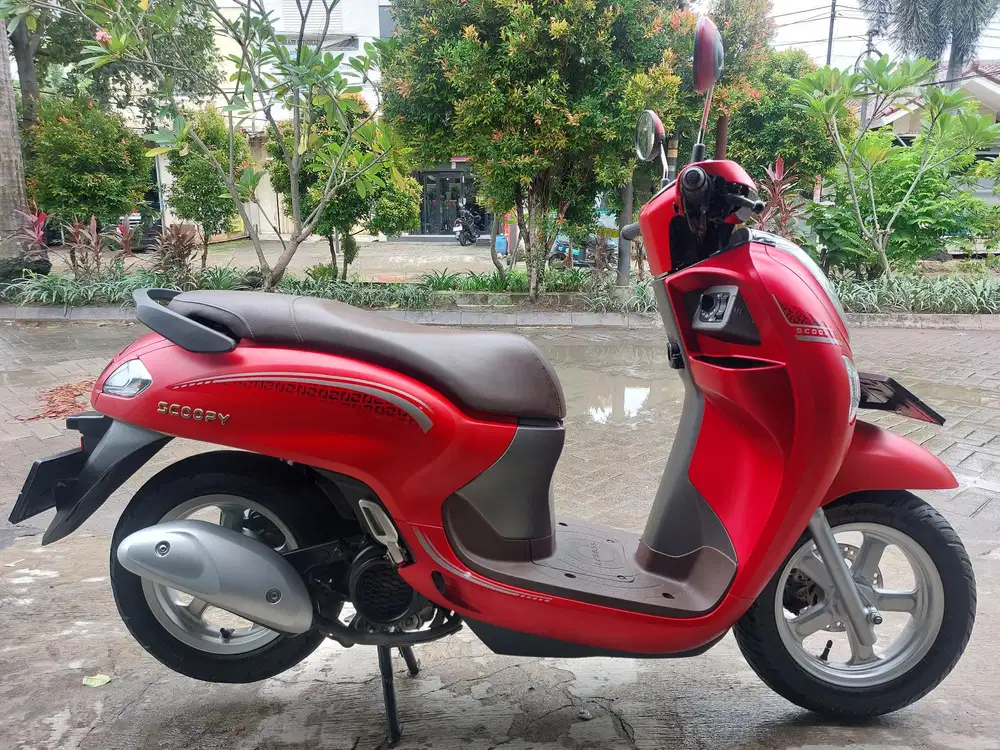 (DP 800 Rb)‼️ New Scoopy Stylish Keyless Merah 2024 Cash / Kredit