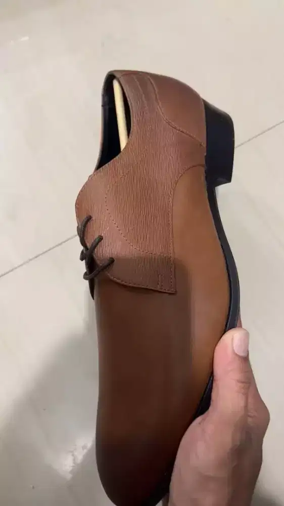 Sepatu Aldo Pantofel Size 41-45 Brown Coklat Pantofel Fullset Box