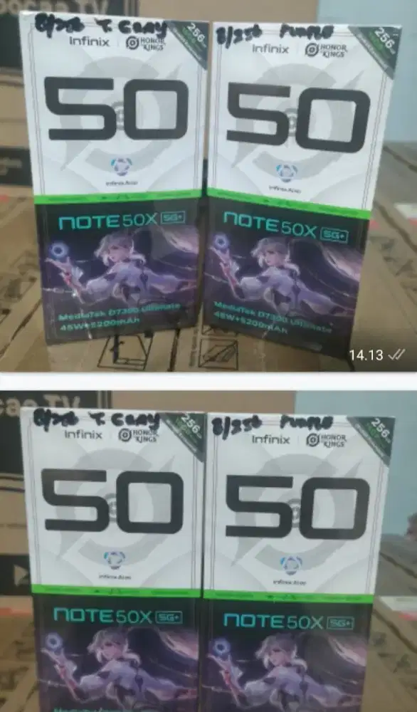 New Infinix Note 50 X 5G+ Ram 8/256 GB Garansi Resmi 1 Tahun