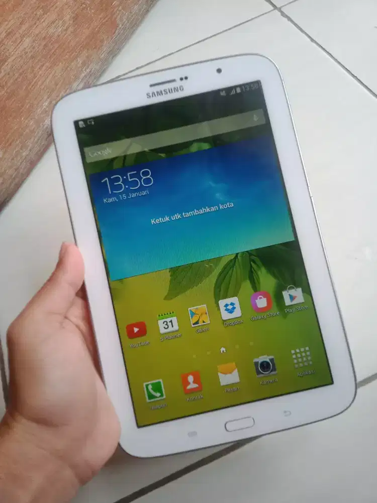 Samsung Tab not 8 /GT N5100 ram 2/16 jaringan 3G , WiFi bisa . Normal