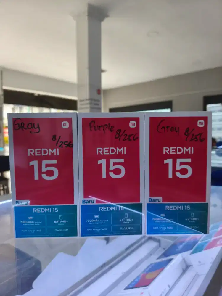 REDMI 15 8/256 NEW TERMURAH