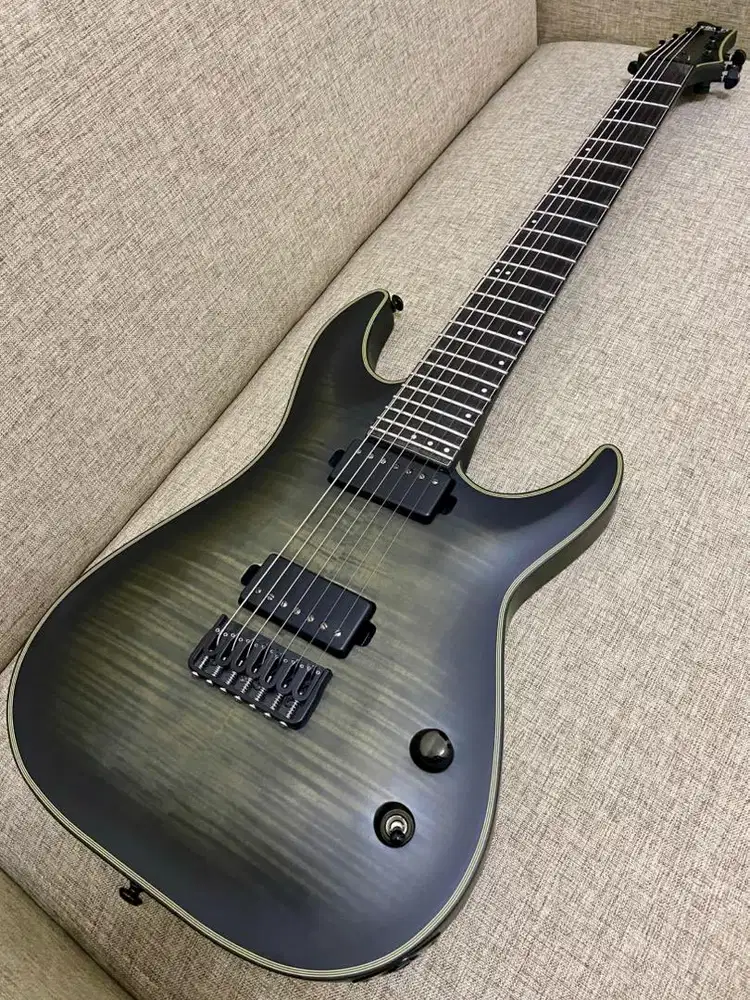 Schecter KM-7 Keith Merrow Signature Trans Black Burst Satin 7 String