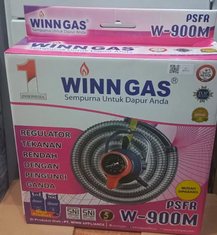 DIJUAL SATU SET SELANG & REGULATOR WINN GAS