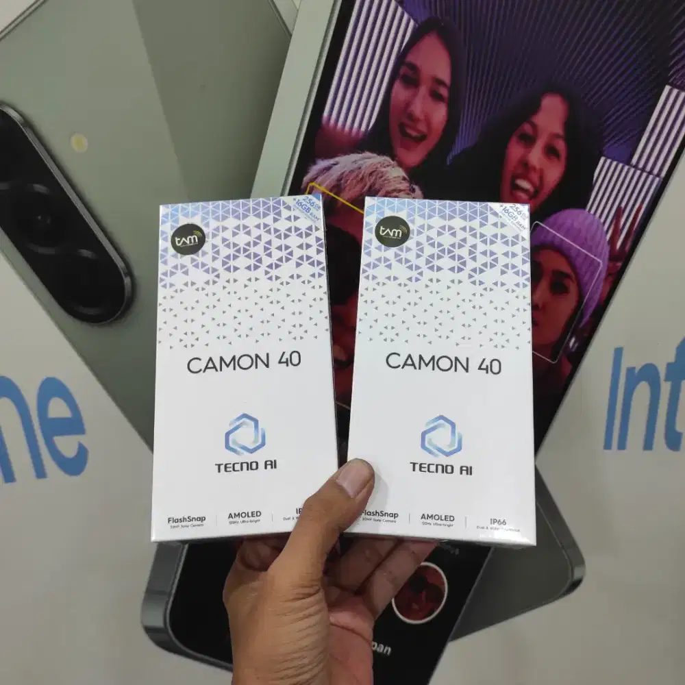 Fast respon WA Tecno Camon 40 8+8/256 Garansi resmi 13bln