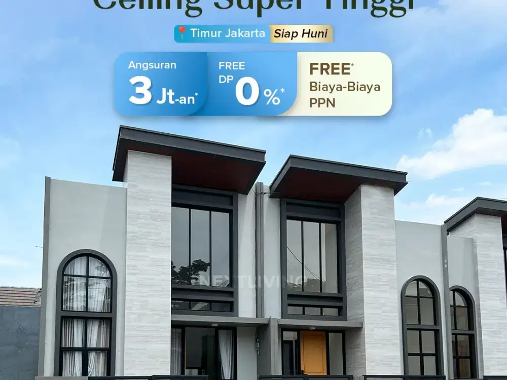 Unit Cepat Habis - Rumah Modern High Ceiling, Harga Realistis, Siap Huni di Bekasi