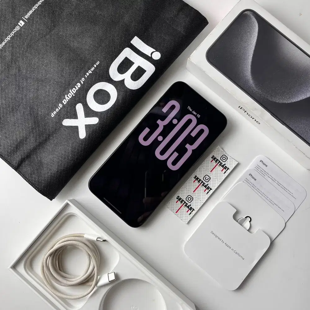 iPhone 15 Pro Max 256gb Black iBox Mulus Like New