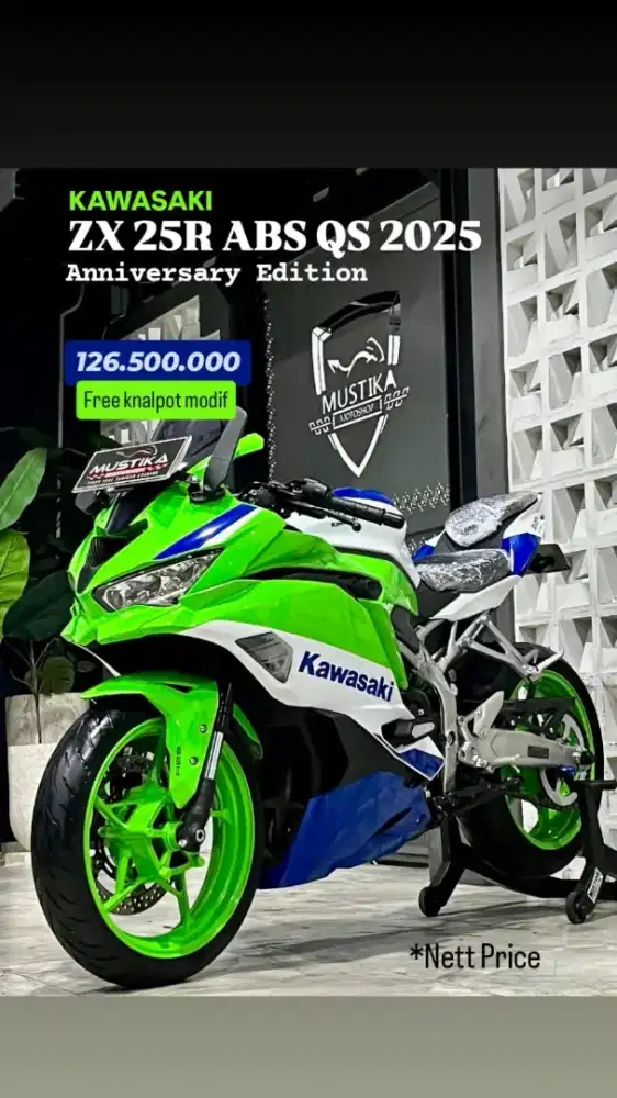 Kawasaki zx 25r abs 2025 (free knalpot modif)