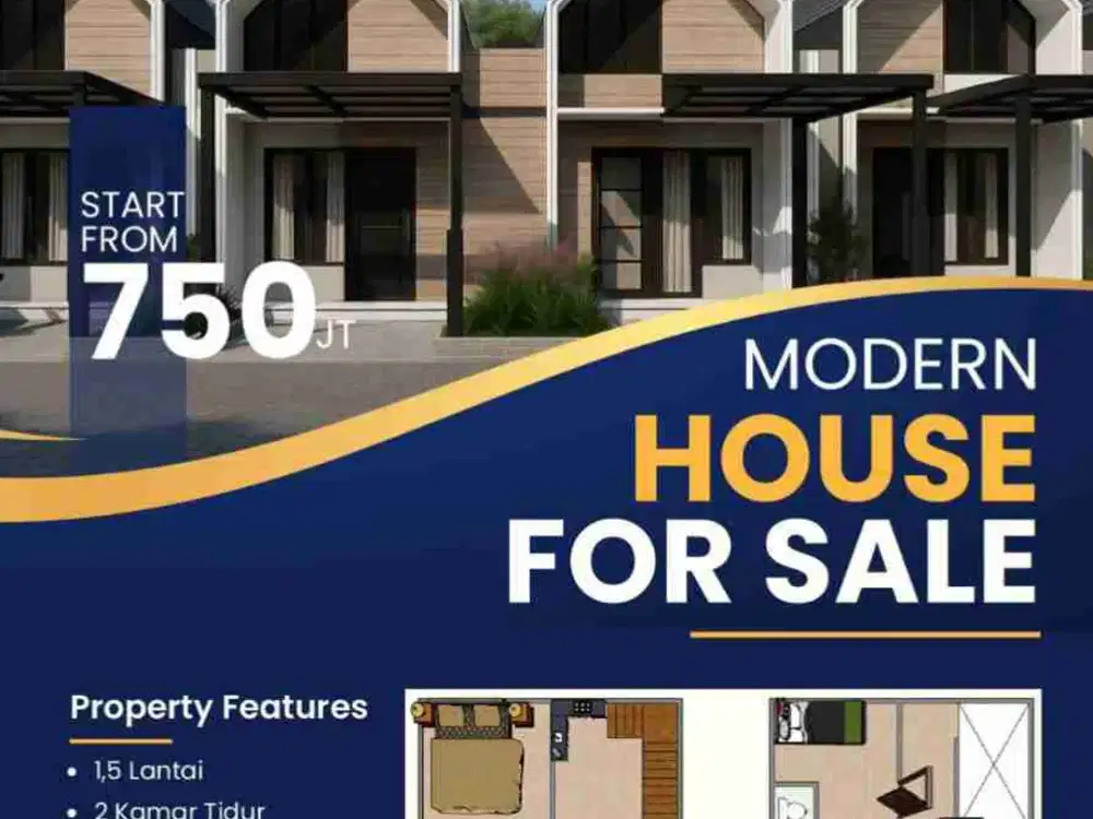 Rumah 1,5 Lantai Bintara Bekasi Barat | Akses 2 Mobil, Free Semua Biaya