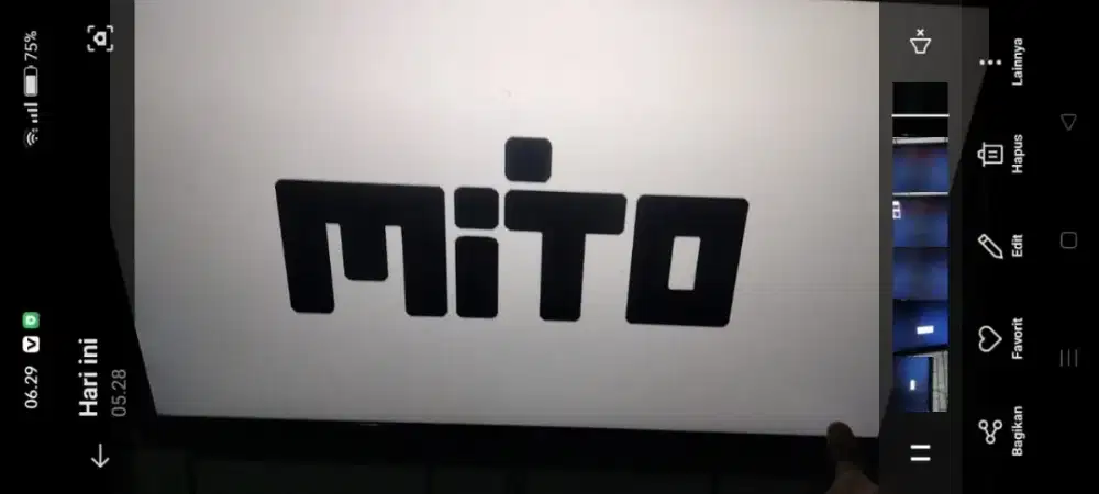 Mito tv led 17inc normal lcd ori harga net