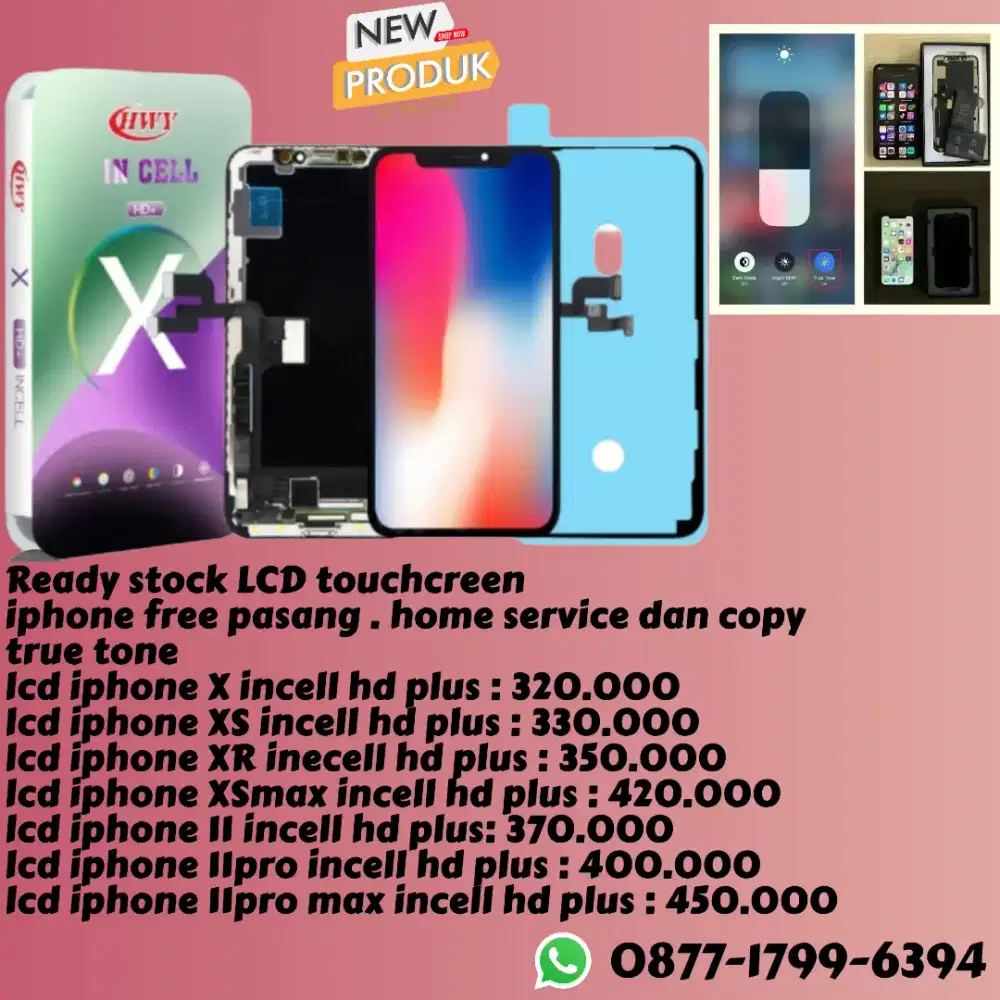 lcd iphone new free pasang